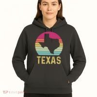 Texas Retro Logo Art Hoodie thumb 5