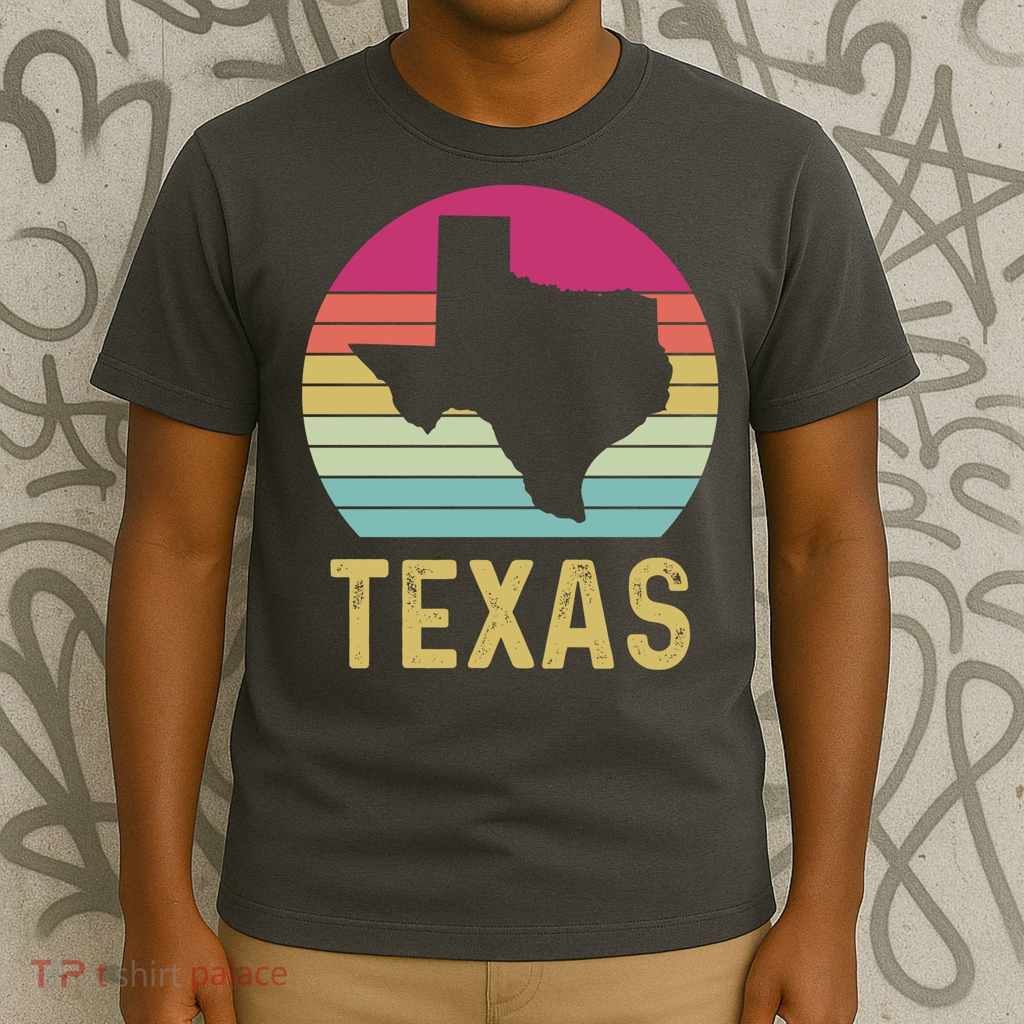 Texas Retro Logo Art T-Shirt