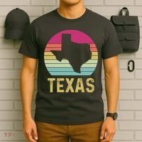 Texas Retro Logo Art T-Shirt thumb 6