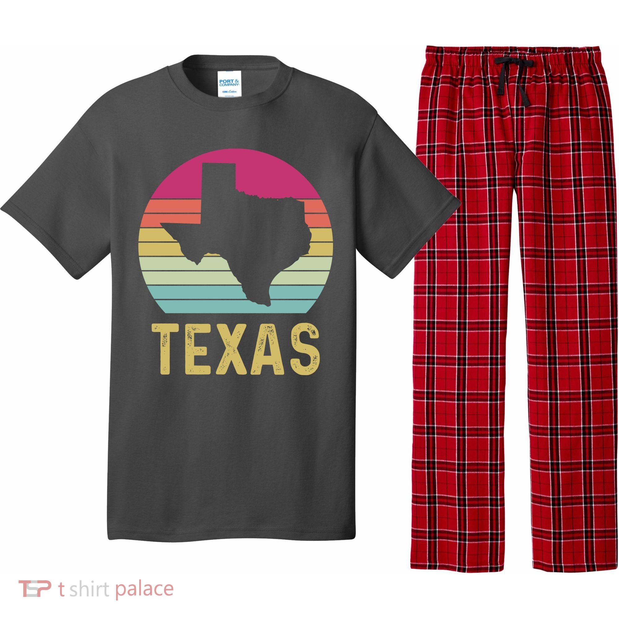 Texas Retro Logo Art Pajama Set