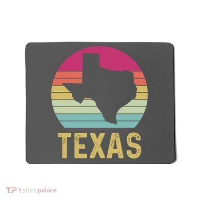Texas Retro Logo Art Mousepad