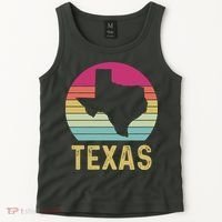 Texas Retro Logo Art Tank Top thumb 2