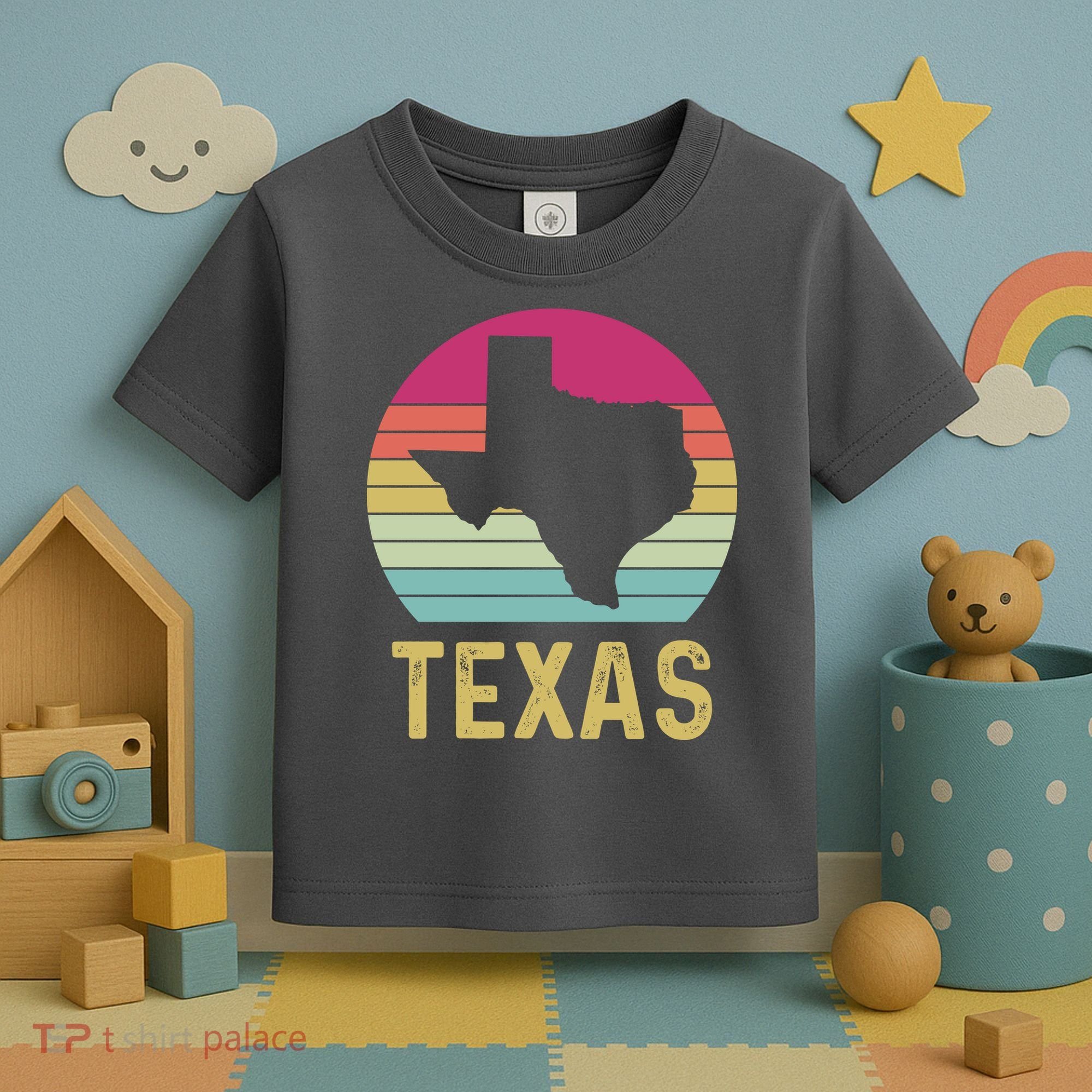 Texas Retro Logo Art Toddler T-Shirt
