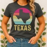 Texas Retro Logo Art Women's T-Shirt thumb 2