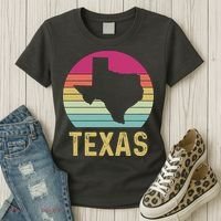Texas Retro Logo Art Women's T-Shirt thumb 3