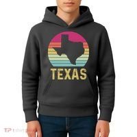 Texas Retro Logo Art Kids Hoodie thumb 4