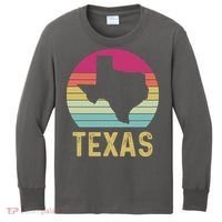 Texas Retro Logo Art Kids Long Sleeve Shirt thumb 0