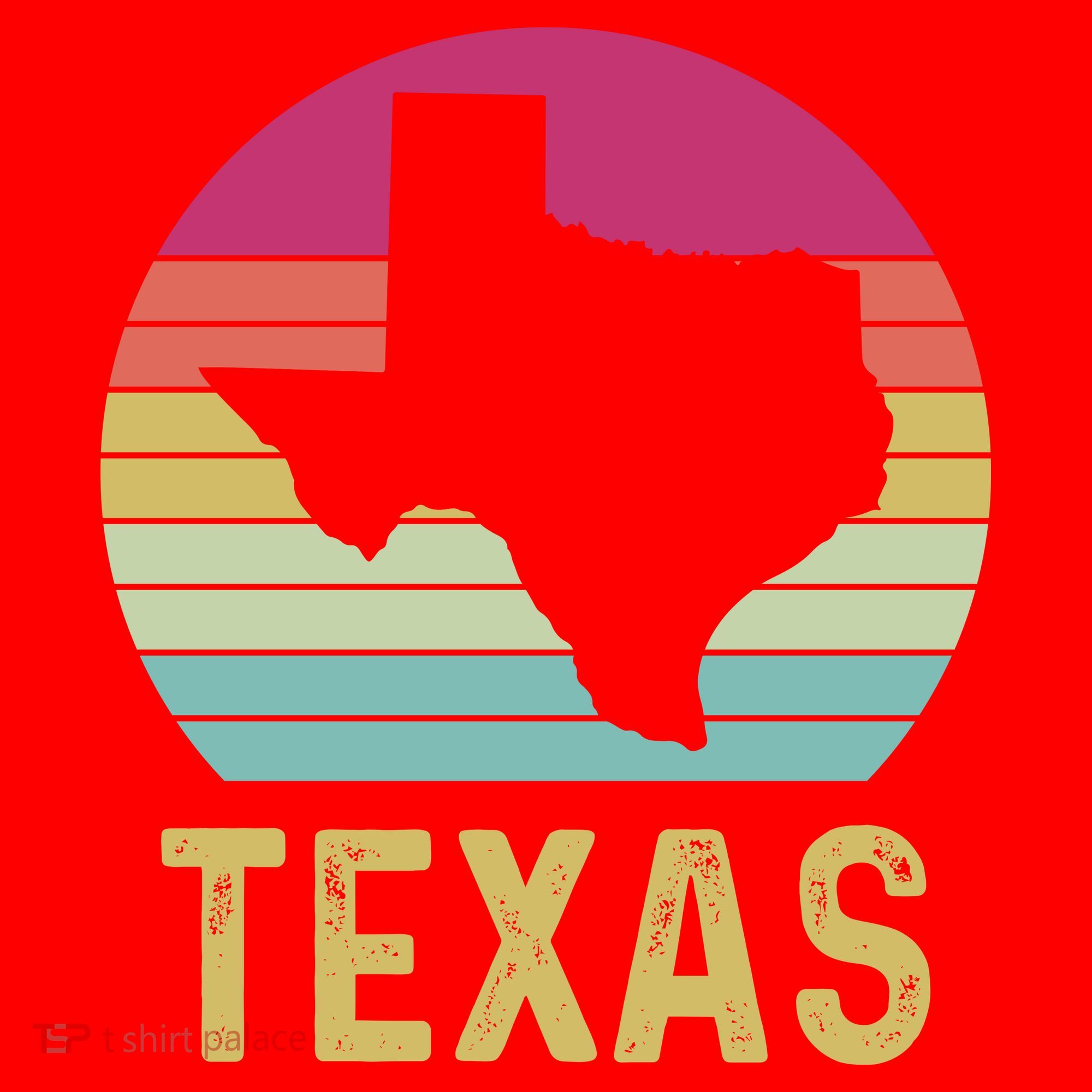 Texas Retro Logo Art Santa Hat