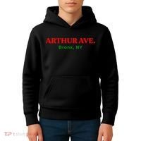 The Real Little Italy Arthur Ave Bronx Ny Kids Hoodie thumb 4