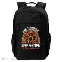 Thanksgiving Rainbow Leopard One Thankful 2nd Grade Teacher Gift Backpack thumb 0
