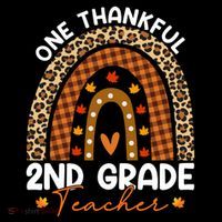 Thanksgiving Rainbow Leopard One Thankful 2nd Grade Teacher Gift Women's Hoodie thumb 2