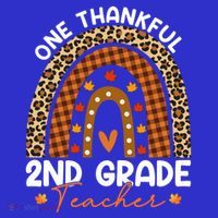 Thanksgiving Rainbow Leopard One Thankful 2nd Grade Teacher Gift Tote Bag thumb 4