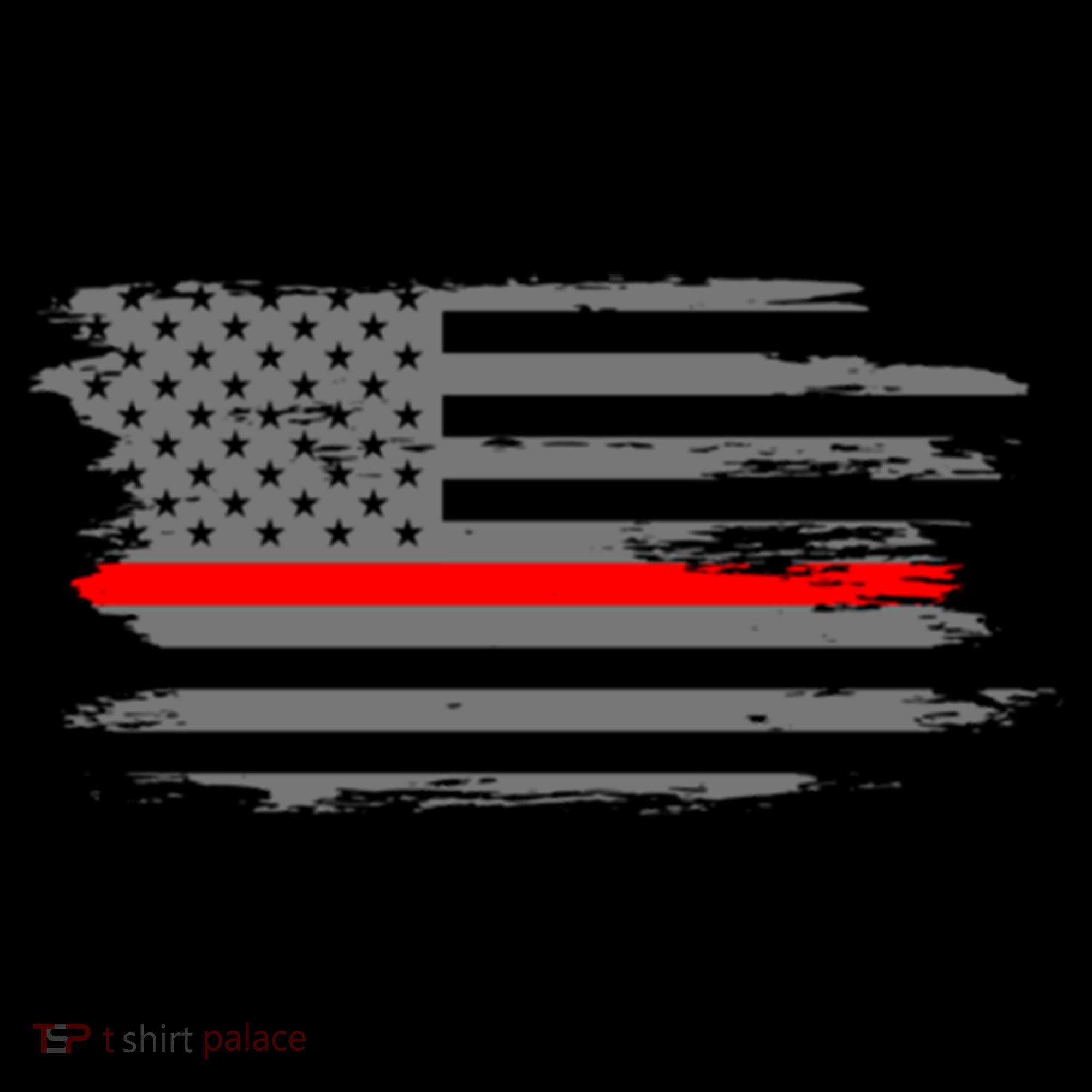 Thin Red Line Fire Fire And Rescue American Flag Gift Coffee Mug