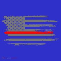Thin Red Line Fire Fire And Rescue American Flag Gift Toddler T-Shirt thumb 4