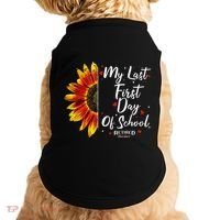 Teachers Retirement My Last First Day Of School Funny Doggie Tank thumb 0