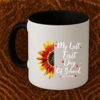 Teachers Retirement My Last First Day Of School Funny Coffee Mug thumb 2