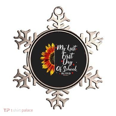 Teachers Retirement My Last First Day Of School Funny Ornament