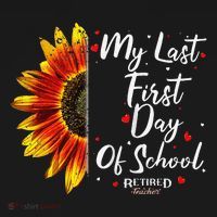 Teachers Retirement My Last First Day Of School Funny Ornament thumb 1