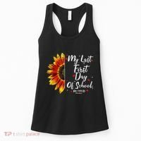 Teachers Retirement My Last First Day Of School Funny Women's Tank Top thumb 0