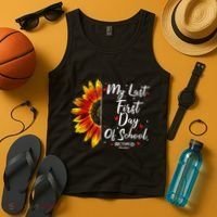 Teachers Retirement My Last First Day Of School Funny Tank Top thumb 4
