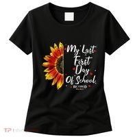 Teachers Retirement My Last First Day Of School Funny Women's T-Shirt thumb 0