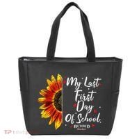 Teachers Retirement My Last First Day Of School Funny Tote Bag thumb 0