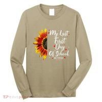 Teachers Retirement My Last First Day Of School Funny Long Sleeve Shirt thumb 0