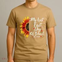 Teachers Retirement My Last First Day Of School Funny T-Shirt thumb 3