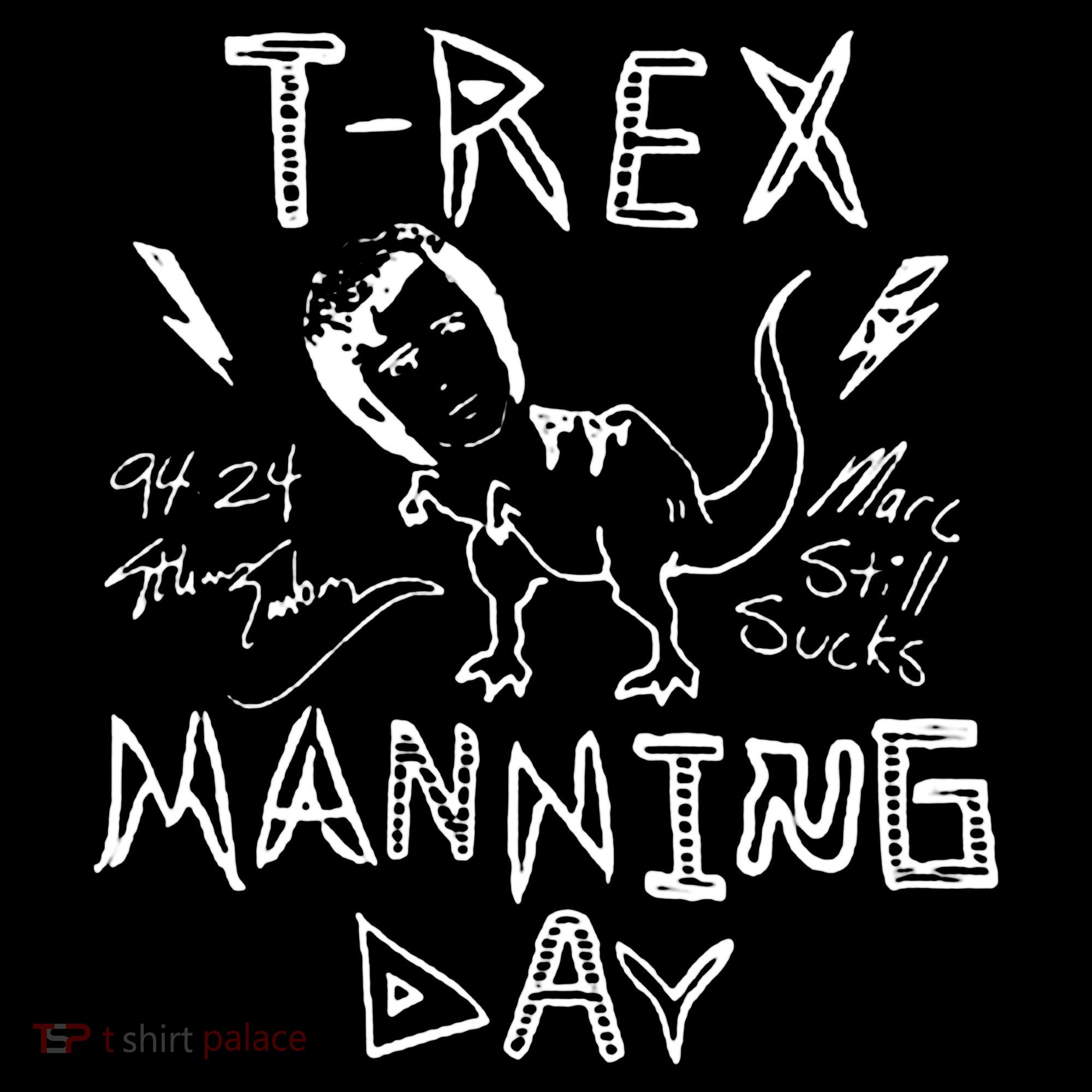 T Rex Manning Day Retro 90s Women's Hoodie