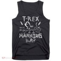 T Rex Manning Day Retro 90s Tank Top thumb 0