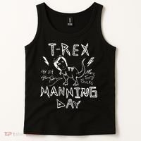 T Rex Manning Day Retro 90s Tank Top thumb 2