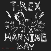 T Rex Manning Day Retro 90s Golf Towel thumb 3