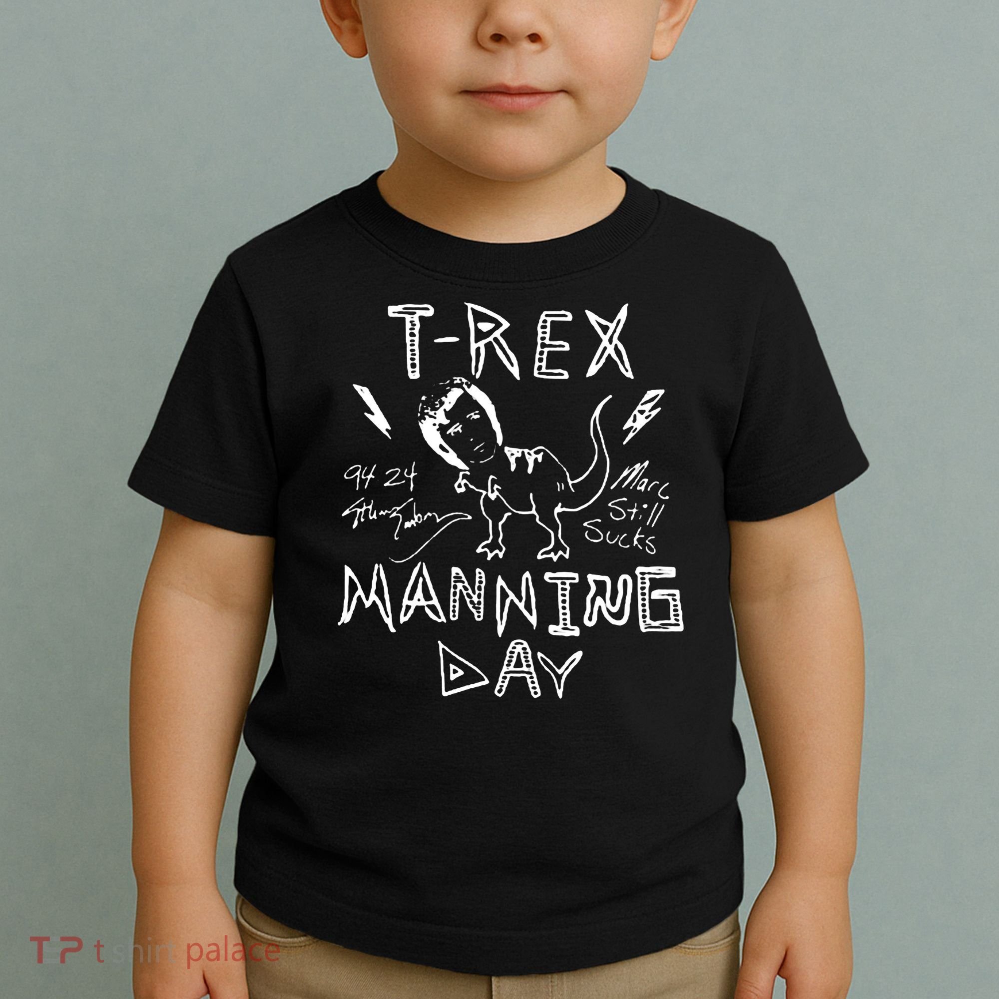 T Rex Manning Day Retro 90s Toddler T-Shirt