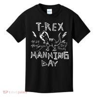 T Rex Manning Day Retro 90s Kids T-Shirt thumb 0
