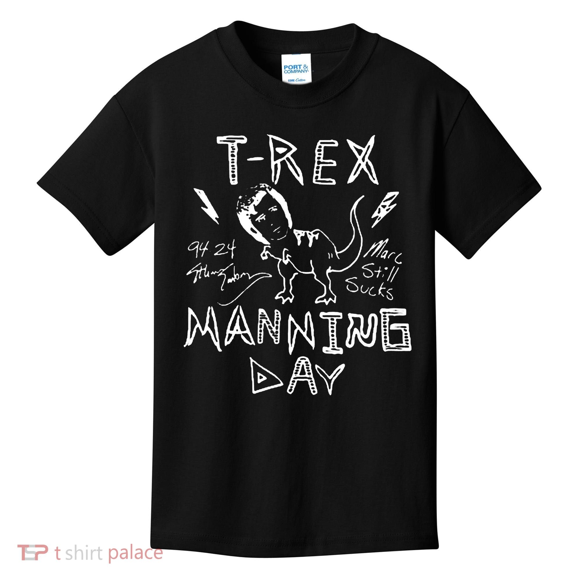T Rex Manning Day Retro 90s Kids T-Shirt