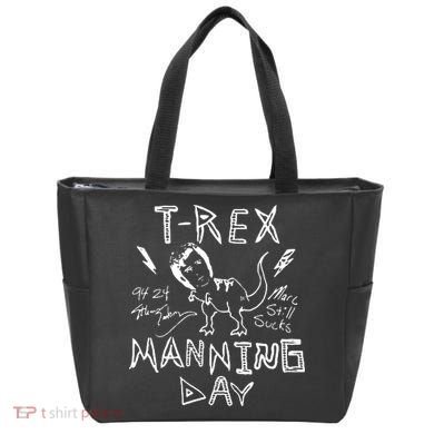 T Rex Manning Day Retro 90s Tote Bag