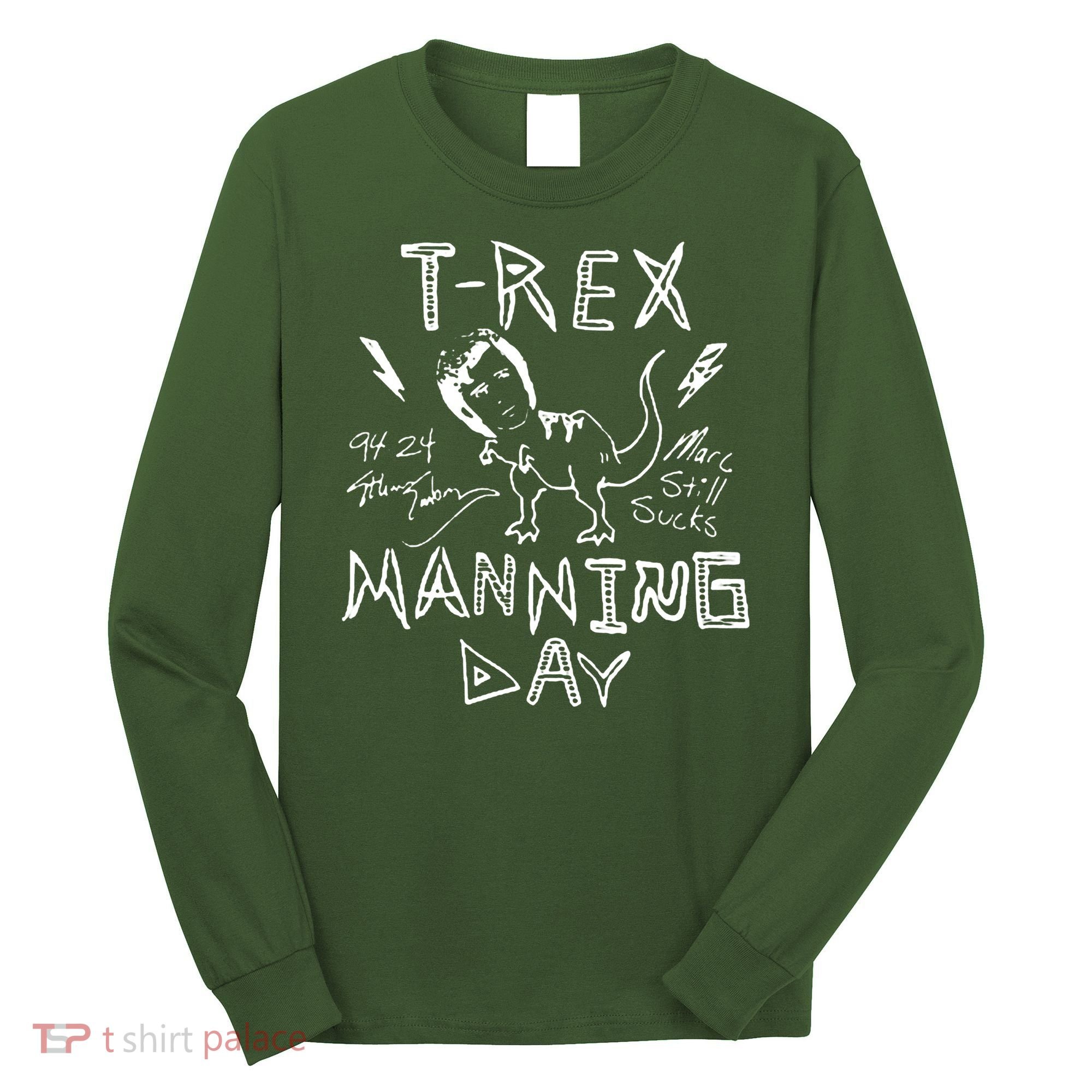 T Rex Manning Day Retro 90s Long Sleeve Shirt