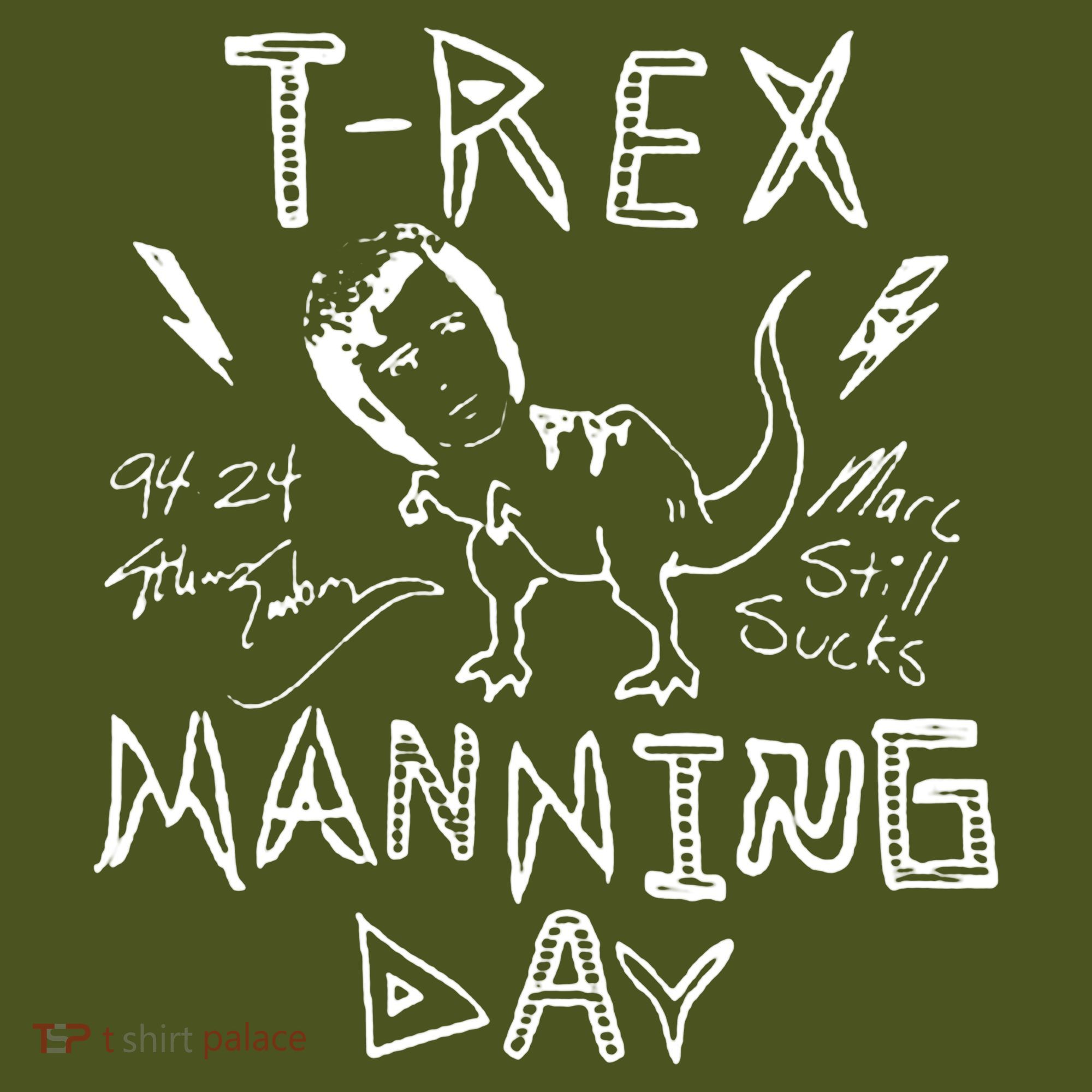 T Rex Manning Day Retro 90s Long Sleeve Shirt