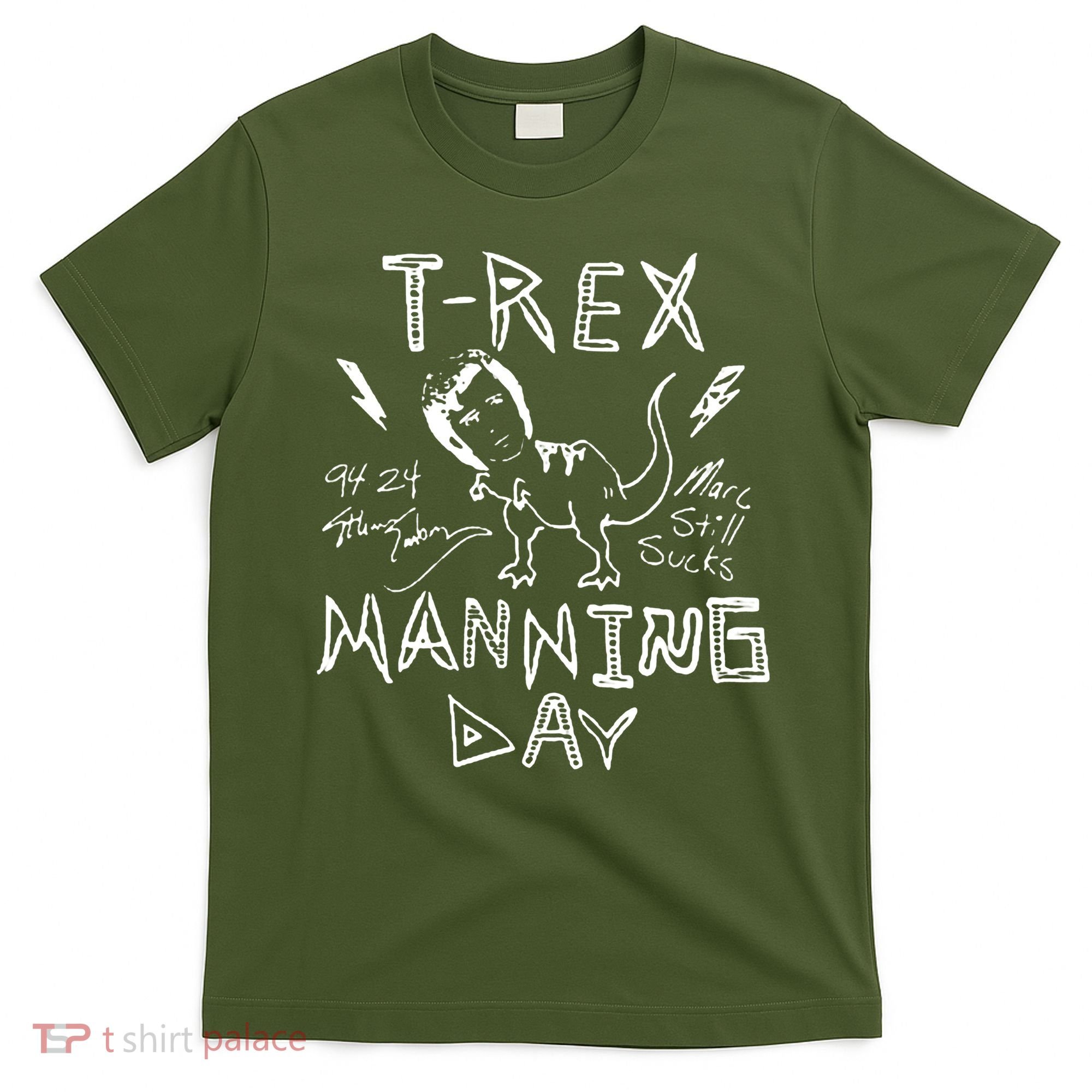 T Rex Manning Day Retro 90s T-Shirt
