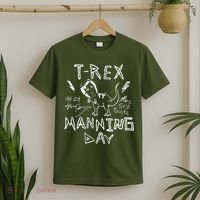 T Rex Manning Day Retro 90s T-Shirt thumb 2