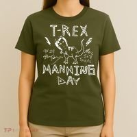 T Rex Manning Day Retro 90s T-Shirt thumb 4