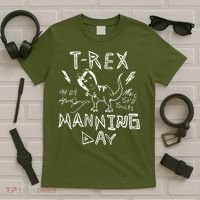 T Rex Manning Day Retro 90s T-Shirt thumb 5