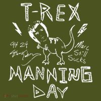 T Rex Manning Day Retro 90s Kids Hoodie thumb 2