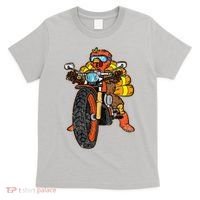 Turkey Riding Motorcycle Thanksgiving Day Cool Biker Rider T-Shirt thumb 0