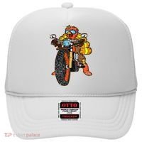 Turkey Riding Motorcycle Thanksgiving Day Cool Biker Rider Hat thumb 0