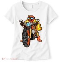 Turkey Riding Motorcycle Thanksgiving Day Cool Biker Rider Women's T-Shirt thumb 0