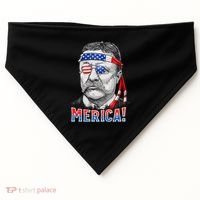 Theodore Roosevelt Merica 4th July Usa Us President USA-Made Doggie Bandana thumb 0