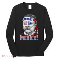 Theodore Roosevelt Merica 4th July Usa Us President Long Sleeve Shirt thumb 0