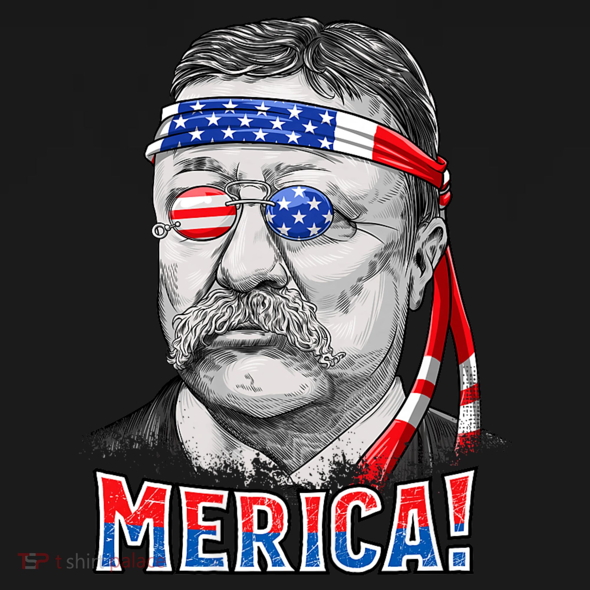 Theodore Roosevelt Merica 4th July Usa Us President Women's Hoodie