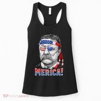 Theodore Roosevelt Merica 4th July Usa Us President Women's Tank Top thumb 0